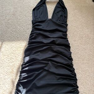 Women’s black Princess Polly halter dress